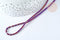 Perles Tube verre violet pourpre irisé 4.5x2.5mm,perle tissage et fabrication bijoux,x1 fil de 36cm (G7332)