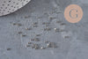 316 Stainless Steel Crimp Beads, Platinum, 2mm, x50 (G11174)