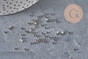 Platinum brass crimp beads 2x1.2mm, x1 gram (G11208)