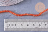 Perles abacus cristal orange 2.9mm, x1 fil de 35cm (G10950)