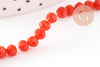 Perles abacus cristal orange facetté 4-5mm, x1 fil de 38 cm (G6366)