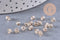 Perles bicone cristal autrichien facetté taupe 4mm, x20 (G1716)