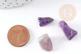 Perles-chips amethyste violette naturelle, x1 fil 90 cm (G3108)