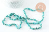 Perles chips howlite turquoise de synthèse 5-8mm, x1 fil 85cm (G3013)