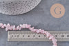 Natural rose quartz chip beads 90cm strand, x1 (G2107)
