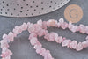 Natural rose quartz chip beads 90cm strand, x1 (G2107)