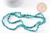 Perles chips turquoise naturelle 5-8mm, x1 fil 83cm (G10910)