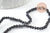 Perles cristal toupies à facette noir 2x3mm, x1 fil de 49cm (G4670)