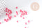 Perles de rocaille rondes transparentes rose corail 4.5mm, fabrication de bijoux DIY, x10g (G0799)