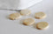 Perles disque bois naturel 25mm, x5 (G0333)