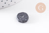 Perles disque jaspe naturel gris marbré 11-26mm, x5 (G10147)