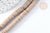 Perles disques polymère taupe 6mm,fabrication bijoux heishi plastique, le fil de 39,9cm G7191