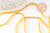 Perles en Agate jaune 2mm, perles facettes Agate, pierres précieuses, perles bijoux, fil de 39cm, x1 (G4658)