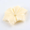Perles fleur résine blanche écru,une perle fleur DIY ,16mm, x5 (G4999)