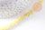 Perles fleurs verre millefiori artisanal 6.5-9mm, x1 fil de 40cm (G10493)