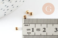 Perles intercalaires acier inoxydable Doré 3mm, x10 / x100 (G2306)