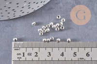 Perles intercalaires fer argenté 3mm, x5gr (G1322)
