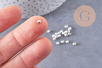 Perles intercalaires fer argenté 3mm, x5gr (G1322)