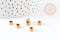 Perles intercalaires rondelles laiton brut 6mm, x10 (G4622)