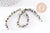 Perles jaspe dalmatien naturelle 4mm, x1 fil de 24cm (G0326)