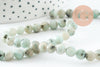 Perles jaspe sésame, jaspe bleuté,pierre naturelle,perles jade,jaspe naturel, 6mm, fil de 60perles , X1 (G3802)