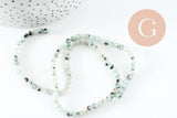 Perles jaspe sésame,jaspe bleuté,perles jade,perles pierre,jaspe naturel, 4mm, fil de 90, X1 (G0952)