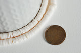 Perles polymère rose clair 4mm,x1 fil de 380 perles (G2346)