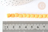 Perles polymère tube orange 5-7mm, fabrication bijoux plastique,le fil de 40cm G7196