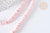 Perles porcelaine heishi rose clair 6mm, bijoux céramique, fil de 48cm, x1 G7536