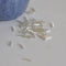 Perles rocaille Tube argentée 6mm x 2mm, x5gr (G6440)