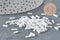 Cuentas de semillas White Tube 6mm, cuentas blancas, cuentas de semillas blancas, 6mm x 2mm, x 5gr G0285