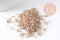 Perles rocaille Tube or pâle 2.5-3mm, x10gr (G10399)