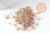 Perles rocaille Tube or pâle 2.5-3mm, x10gr (G10399)