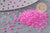 Perles rocailles miyuki rose transparent, Perle rocaille japonaise Carnation Pink Lined Crystal, rocaille perlage,15/0, 1.5mm, les 10g (G5399)