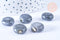 Perles ronde porcelaine grise, création bijoux,1.5cm, x5 (G1016)