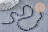 Perles rondelles cristal irisé 3mm, fil de 42cm, x1 (G0149)