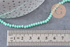 Perles rondelles cristal vert clair facette 3.5-3.8mm, fil de 32cm, x1 (G10598)