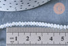 Perles toupies cristal blanc irisé 3.5x2.5mm, fil 25.4cm x1 (G6763)