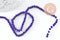 Perles toupies cristal bleu roi 4-5mm, perles bijoux, perle cristal verre facette,fil de 34 cm x1 (G6216)