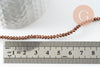 Perles toupies cristal cuivre, perles bijoux, perle cristal,Perle verre facette,création bijoux, fil de 180,3x2mm x1 (G5910)