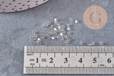 Perles tube blanc argent façon Delica miyuki, x1 Sachet 8g (G10909)