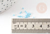 Perles tube bleu ciel opaque façon Delica miyuki 1.5-2mm, x1 sachet de 8gr (G9159)