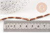 Perles tube coco nature, bois naturel, perles bois, Perles tube bois,14-19mm, fil de 38cm, x1 G0014