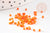 Perles tube orange opaque façon Delica miyuki 1.5-2mm, x1 sachet de 8gr (G9163)