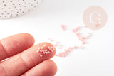 Perles tube rose clair opaque façon Delica miyuki 1.5-2mm, x1 sachet de 8gr (G9164)
