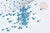 Perles tube verre bleu foncé métallisé mat façon Delica miyuki, x1 Sachet 8g (G7776)