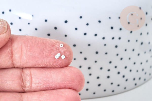 Perles tube verre turquoise clair façon Delica miyuki, x1 sachet de 8g (G7781)