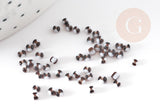 Petite Perle rocaille rayé noir blanc,perle rocaille multicolore, perle multicolore,perle africaine,1.5x2mm, x 10gr (G3286)