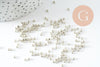 Petite perle de rocaille argent 2.5mm, x20Gr (G2457)