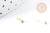 Piercing nez acier 316L chirurgical inoxydable strass blanc 2mm, piercing acier x1 G9005